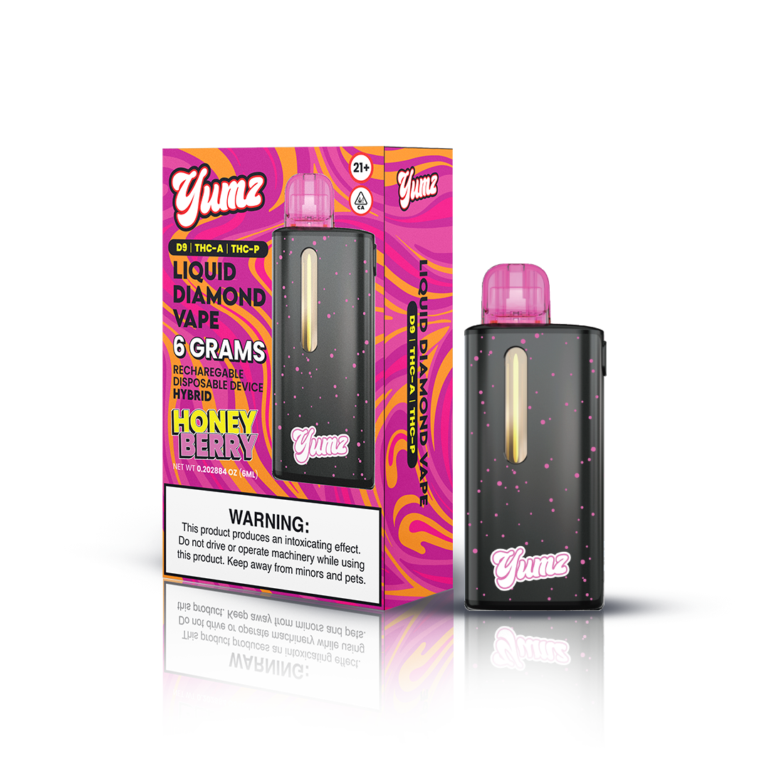 Yumz - Honey Berry - Hybrid - THC Disposable Vape ( 6 Grams ) ( D9 + THC-A + THC-P )